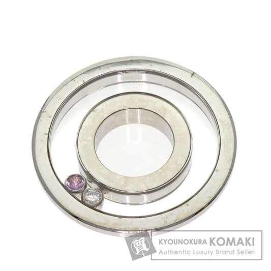 Chopard Happy Diamond Pink Sapphire Diamond Pendant top K18 White Gold Ladies [Used]