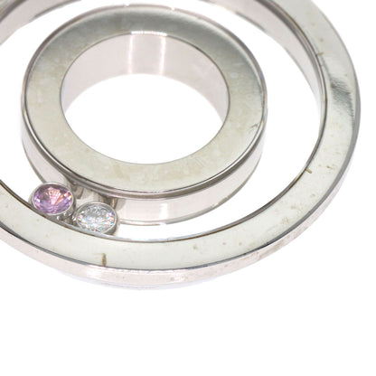 Chopard Happy Diamond Pink Sapphire Diamond Pendant top K18 White Gold Ladies [Used]