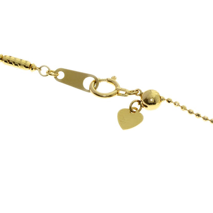 0.16ct Mystery Sapphire Diamond Necklace K18 Yellow Gold 19.6g　Ladies