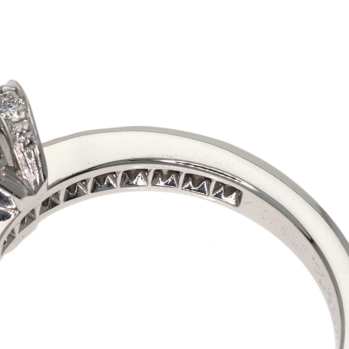 TIFFANY&Co. Ribbon Diamond Ring Platinum PT950 Ladies [Used]
