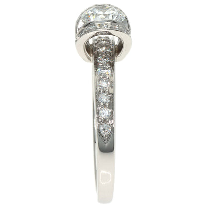 TIFFANY&Co. Ribbon Diamond Ring Platinum PT950 Ladies [Used]