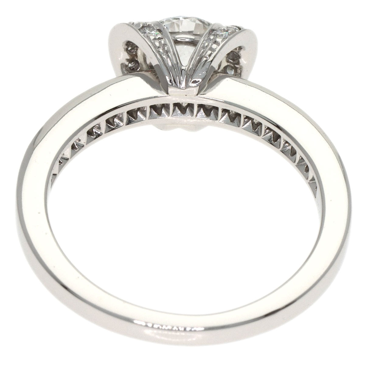 TIFFANY&Co. Ribbon Diamond Ring Platinum PT950 Ladies [Used]