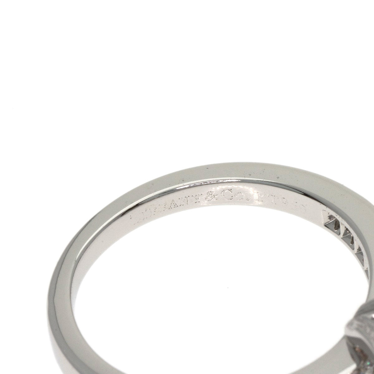 TIFFANY&Co. Ribbon Diamond Ring Platinum PT950 Ladies [Used]