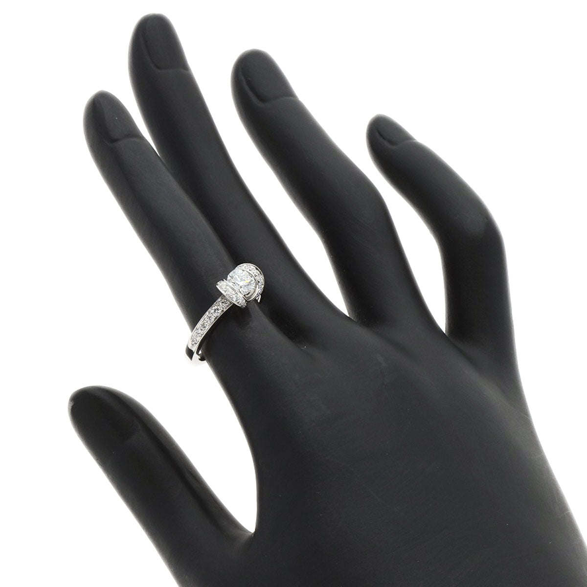 TIFFANY&Co. Ribbon Diamond Ring Platinum PT950 Ladies [Used]