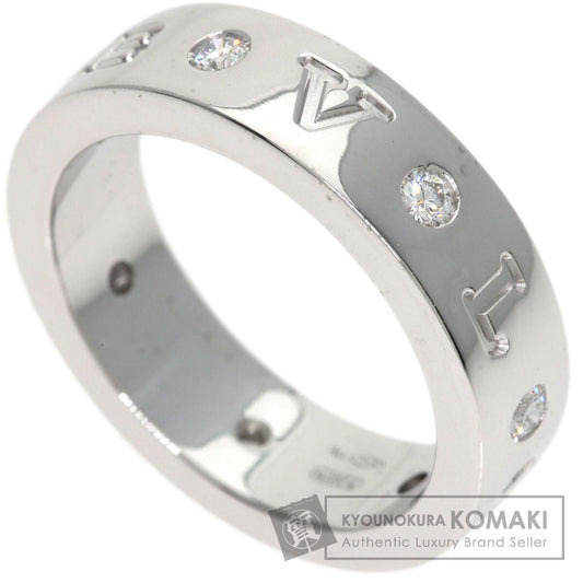 BVLGARI Roman Sorbet Diamond #49 Ring K18 White Gold Ladies [Used]