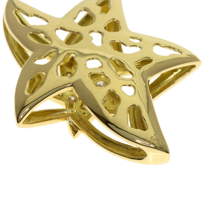 0.62ct Star motif Diamond Pendant top K18 Yellow Gold 11.8g　Ladies