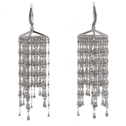 2.42ct Diamond earring K18 White Gold 18g　Ladies