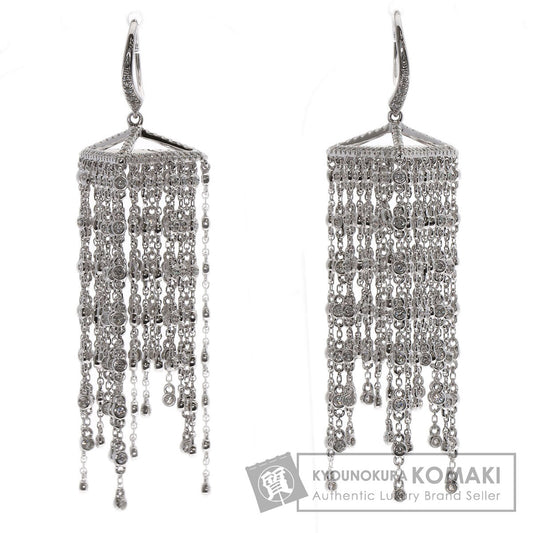 2.42ct Diamond earring K18 White Gold 18g　Ladies