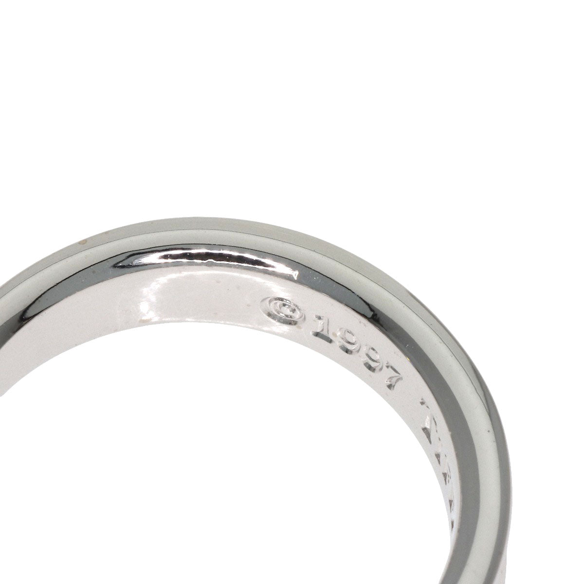 TIFFANY&Co. Stacking band Diamond Ring K18 White Gold Ladies [Used]