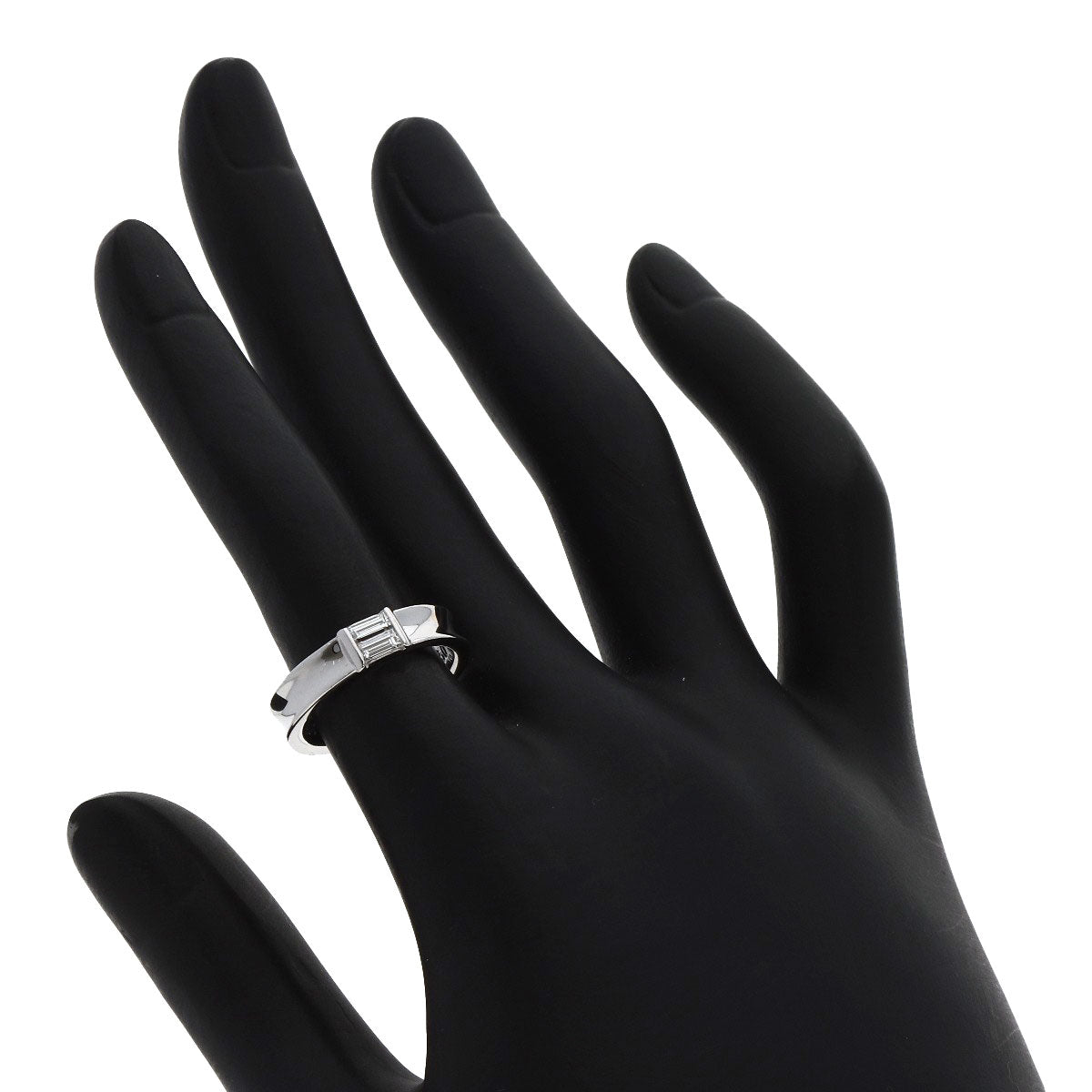TIFFANY&Co. Stacking band Diamond Ring K18 White Gold Ladies [Used]