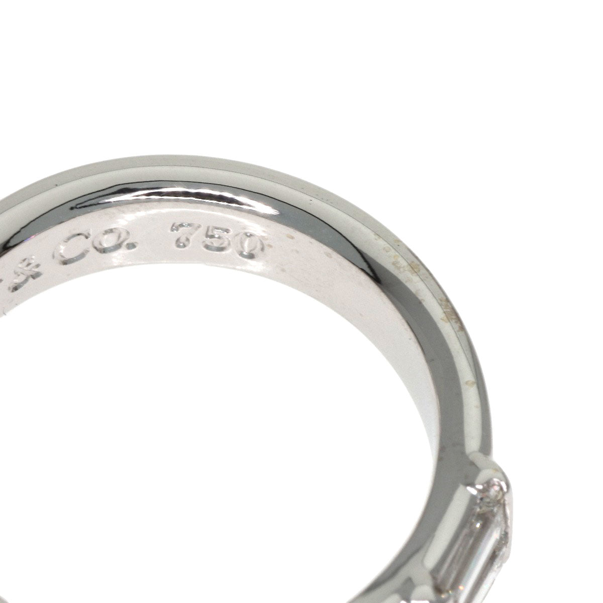 TIFFANY&Co. Stacking band Diamond Ring K18 White Gold Ladies [Used]