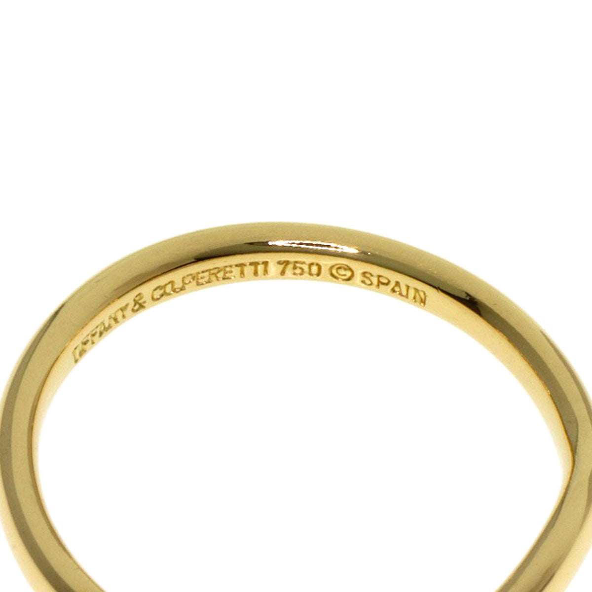 TIFFANY&Co. Curved band Ring K18 Yellow Gold Ladies [Used]