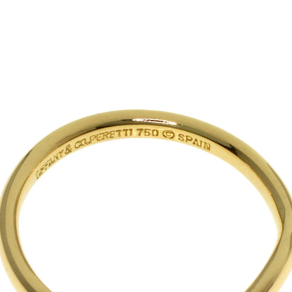 TIFFANY&Co. Curved band Ring K18 Yellow Gold Ladies [Used]