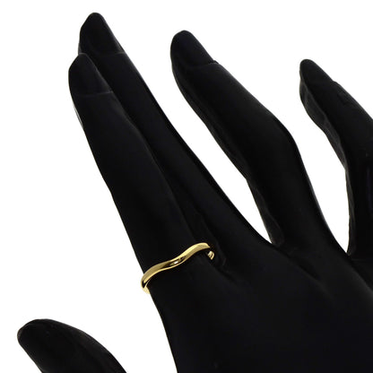 TIFFANY&Co. Curved band Ring K18 Yellow Gold Ladies [Used]