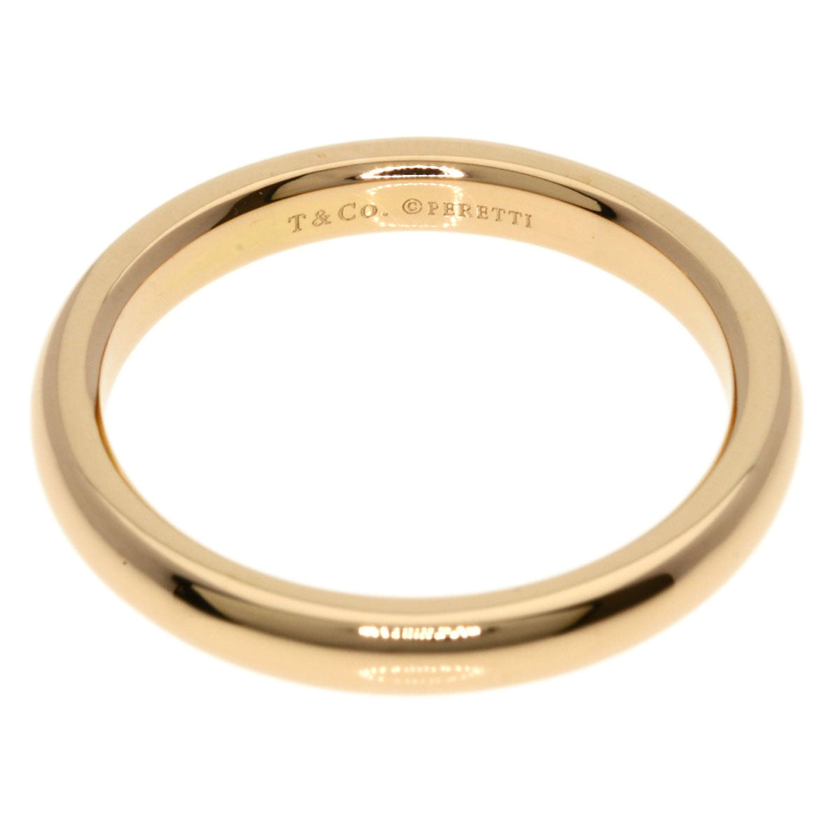 TIFFANY&Co. wedding Ring K18 Pink Gold Ladies [Used]