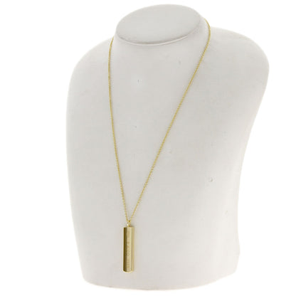 TIFFANY&Co. 1837 bar Necklace K18 Yellow Gold Ladies [Used]