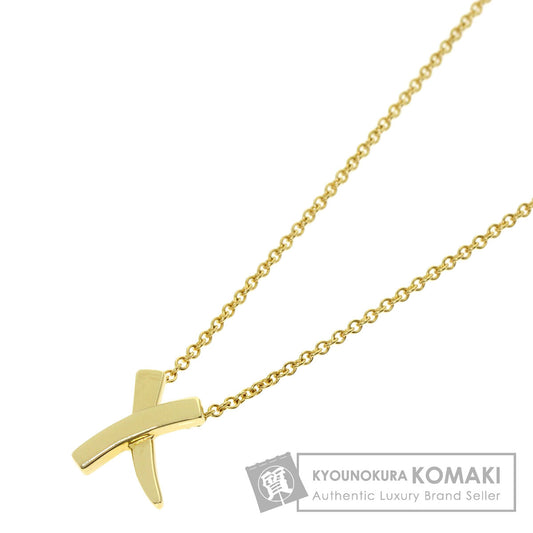 TIFFANY&Co. kiss Necklace K18 Yellow Gold Ladies [Used]