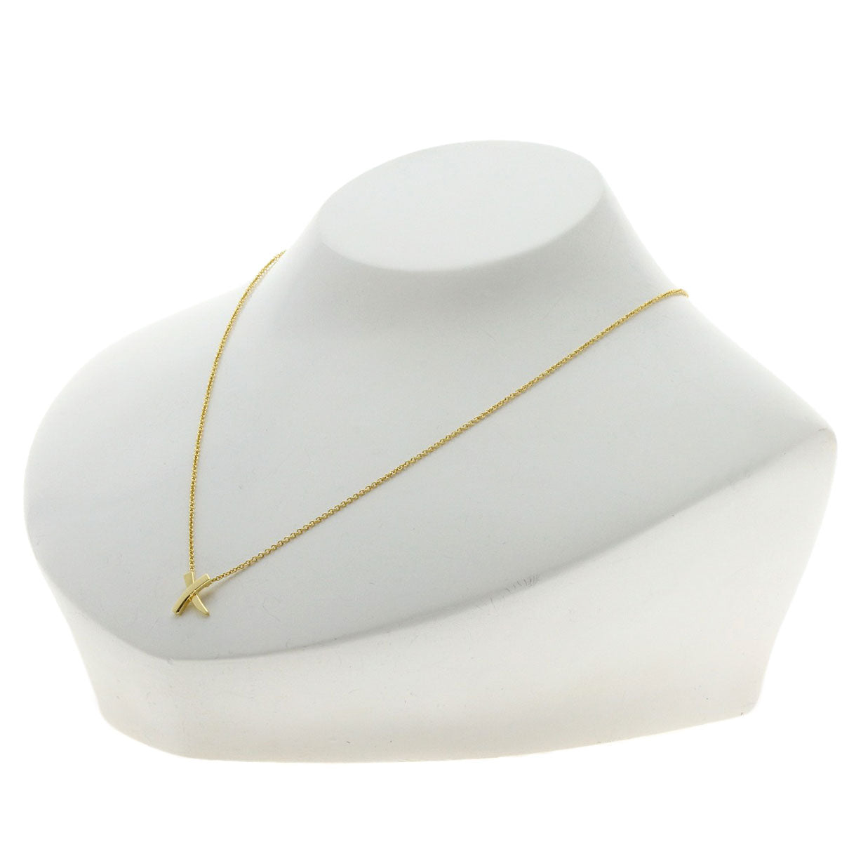 TIFFANY&Co. kiss Necklace K18 Yellow Gold Ladies [Used]