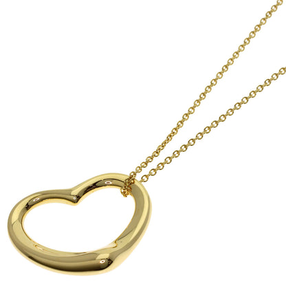 TIFFANY&Co. Open heart Necklace K18 Yellow Gold Ladies [Used]