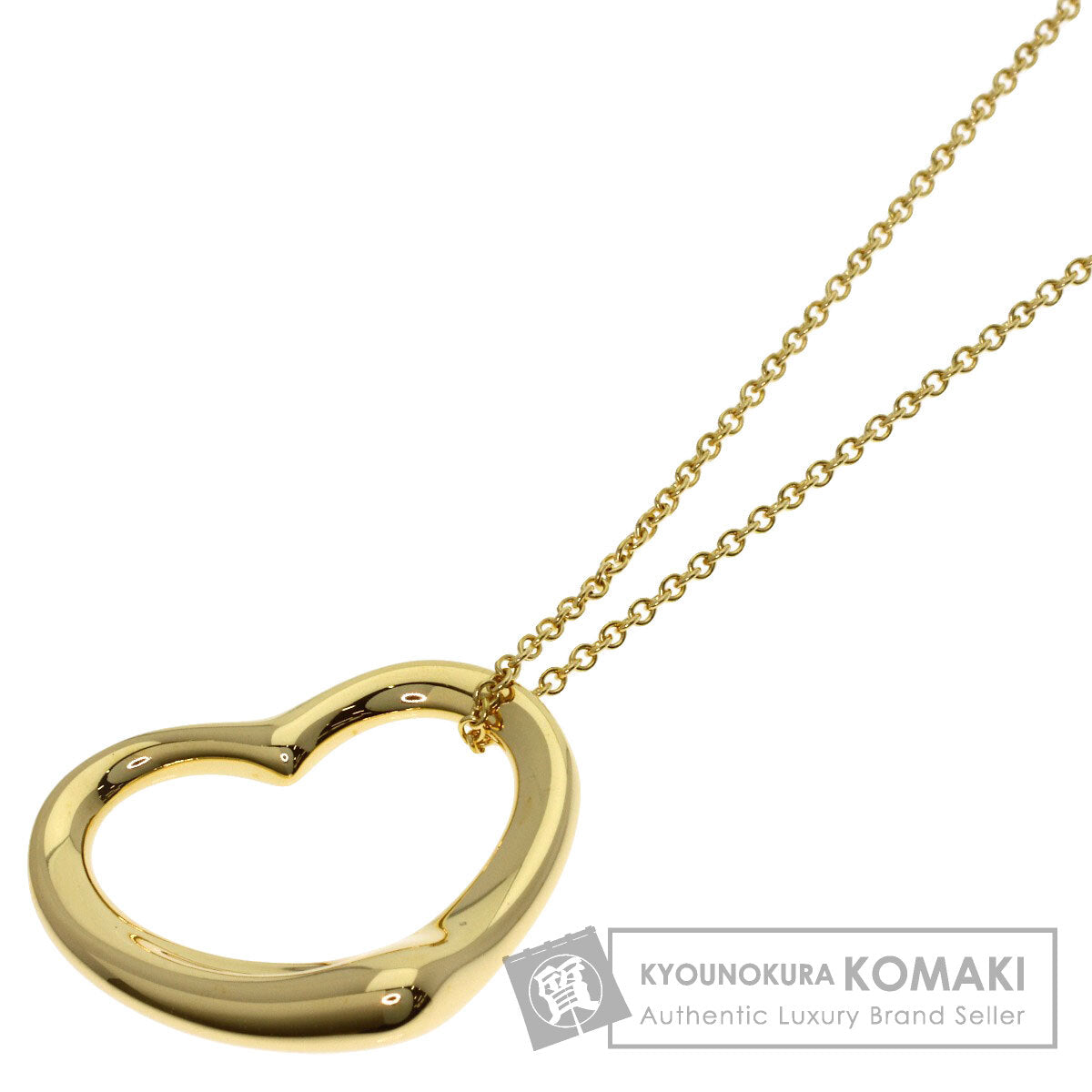 TIFFANY&Co. Open heart Necklace K18 Yellow Gold Ladies [Used]