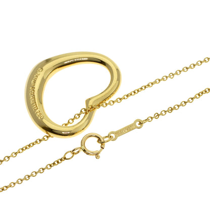 TIFFANY&Co. Open heart Necklace K18 Yellow Gold Ladies [Used]