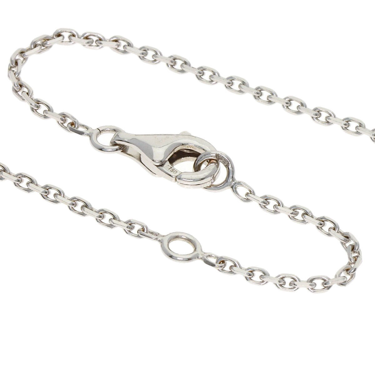 CHANEL Camellia Diamond Necklace K18 White Gold Ladies [Used]