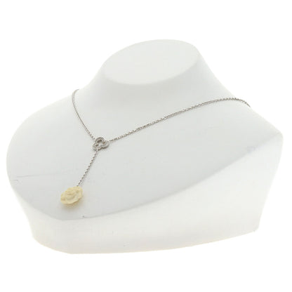 CHANEL Camellia Diamond Necklace K18 White Gold Ladies [Used]
