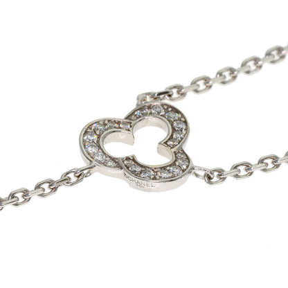 CHANEL Camellia Diamond Necklace K18 White Gold Ladies [Used]