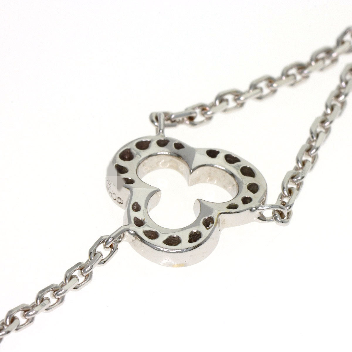 CHANEL Camellia Diamond Necklace K18 White Gold Ladies [Used]
