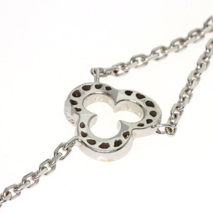 CHANEL Camellia Diamond Necklace K18 White Gold Ladies [Used]
