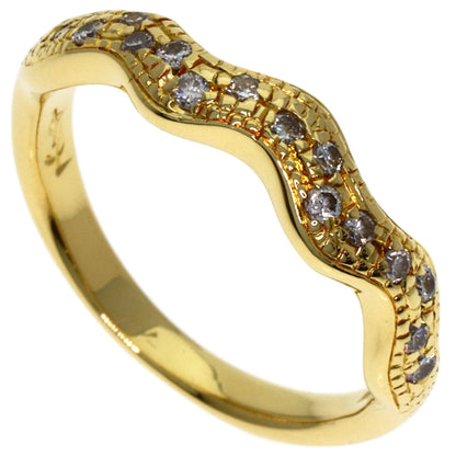 YVES SAINT LAURENT Diamond Ring K18 Yellow Gold Ladies [Used]