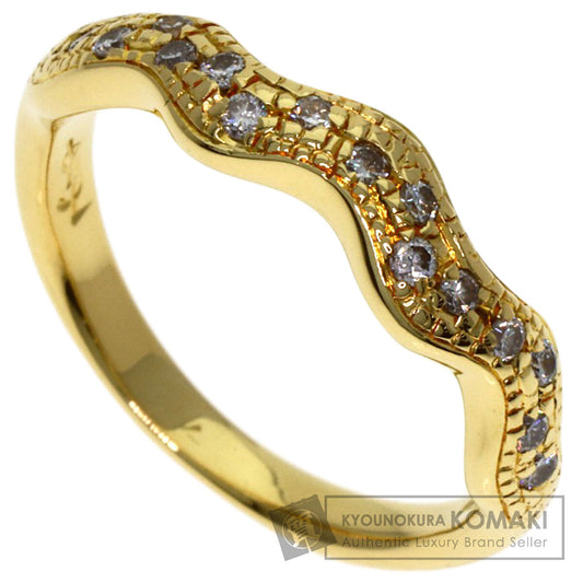 YVES SAINT LAURENT Diamond Ring K18 Yellow Gold Ladies [Used]