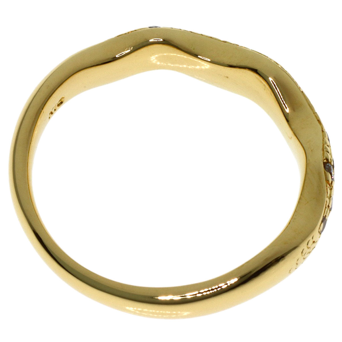 YVES SAINT LAURENT Diamond Ring K18 Yellow Gold Ladies [Used]