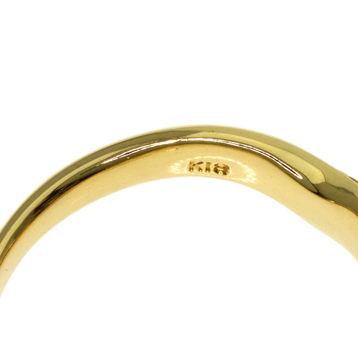 YVES SAINT LAURENT Diamond Ring K18 Yellow Gold Ladies [Used]