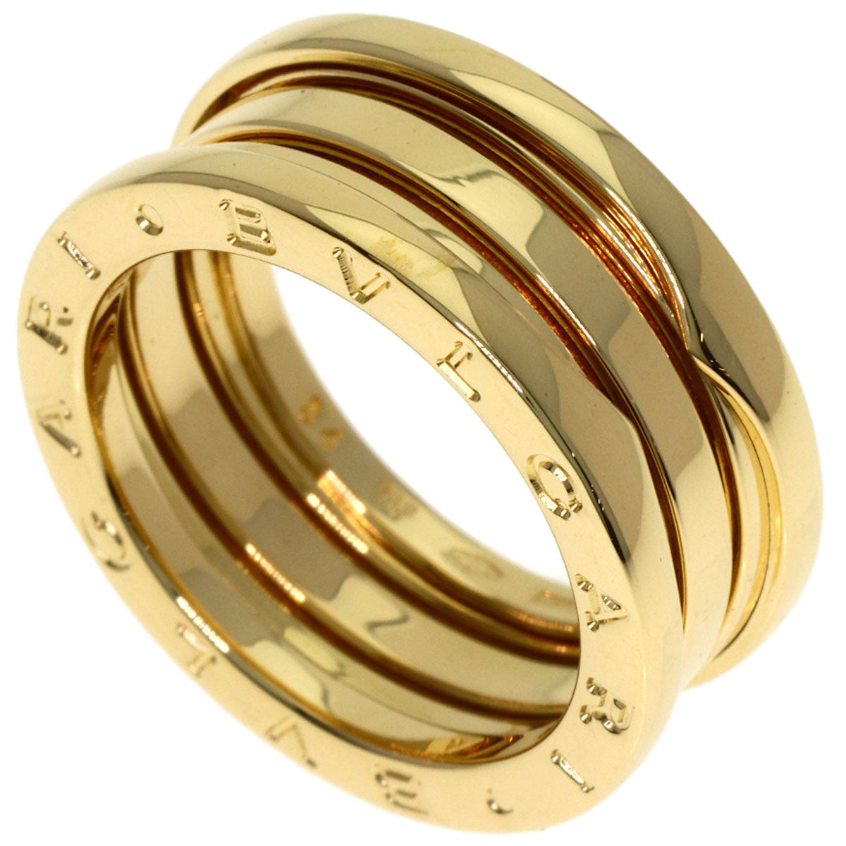 BVLGARI B.zero1 3 band #54 Ring K18 Yellow Gold Ladies [Used]