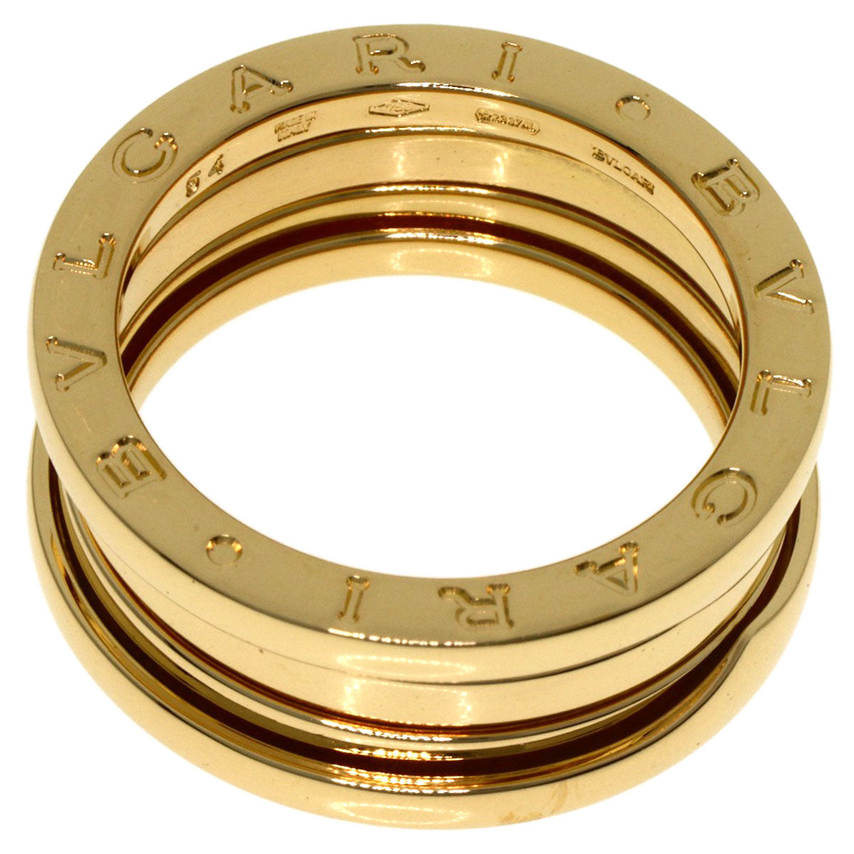 BVLGARI B.zero1 3 band #54 Ring K18 Yellow Gold Ladies [Used]