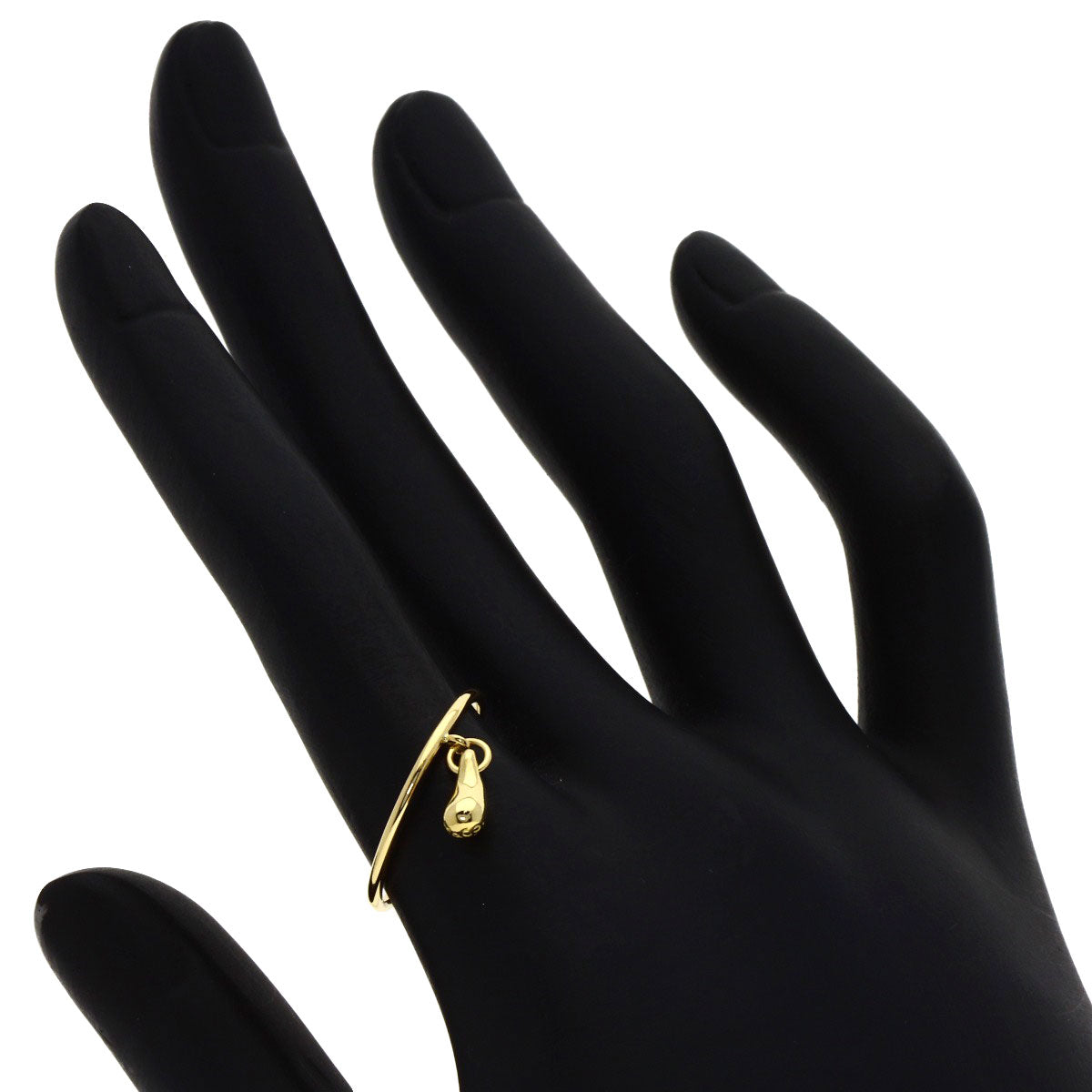 TIFFANY&Co. teardrop Ring K18 Yellow Gold Ladies [Used]