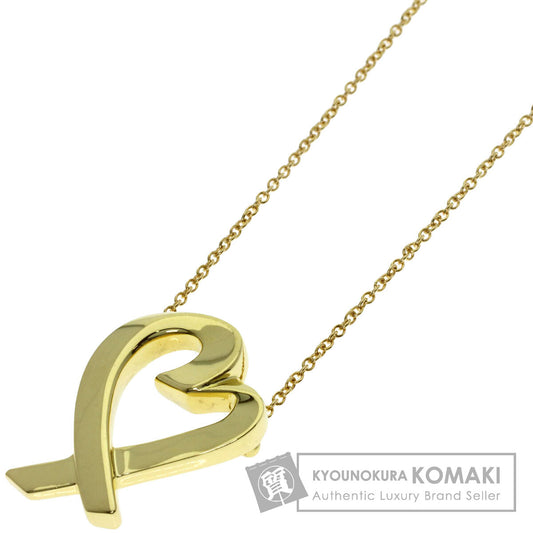 TIFFANY&Co. Loving heart Necklace K18 Yellow Gold Ladies [Used]