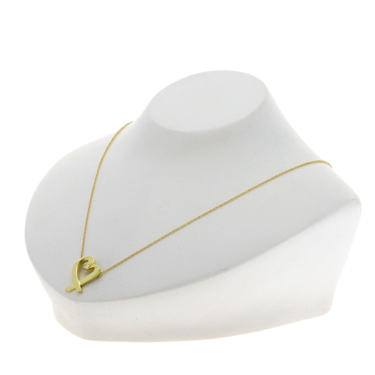 TIFFANY&Co. Loving heart Necklace K18 Yellow Gold Ladies [Used]
