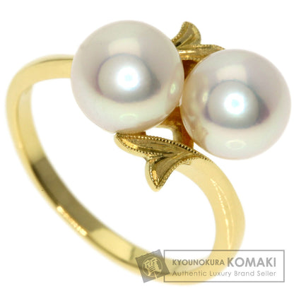 MIKIMOTO Pearl Pearl Ring K18 Yellow Gold Ladies [Used]