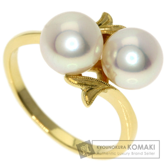 MIKIMOTO Pearl Pearl Ring K18 Yellow Gold Ladies [Used]