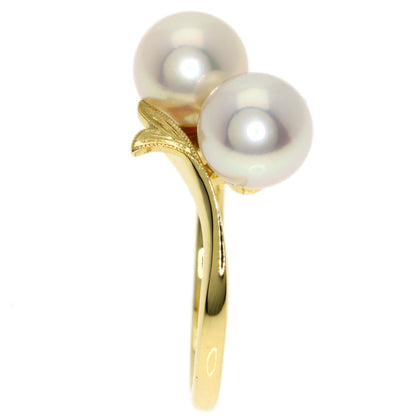 MIKIMOTO Pearl Pearl Ring K18 Yellow Gold Ladies [Used]