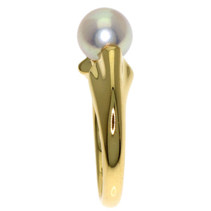 MIKIMOTO Pearl Pearl Ring K18 Yellow Gold Ladies [Used]