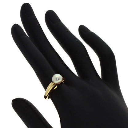 MIKIMOTO Pearl Pearl Ring K18 Yellow Gold Ladies [Used]