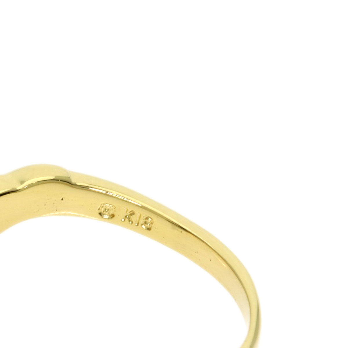 MIKIMOTO Pearl Pearl Diamond Ring K18 Yellow Gold Ladies [Used]