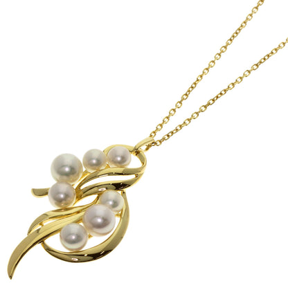 MIKIMOTO Pearl Pearl Necklace K18 Yellow Gold Ladies [Used]