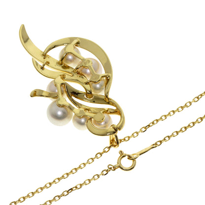 MIKIMOTO Pearl Pearl Necklace K18 Yellow Gold Ladies [Used]
