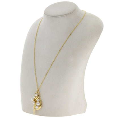 MIKIMOTO Pearl Pearl Necklace K18 Yellow Gold Ladies [Used]