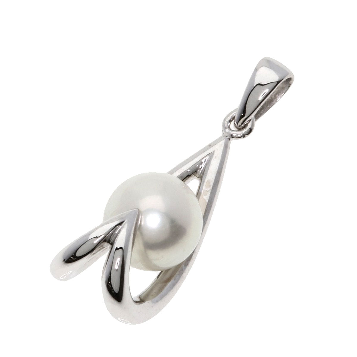 MIKIMOTO Pearl Pearl Pendant top K18 White Gold Ladies [Used]