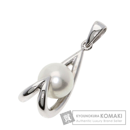 MIKIMOTO Pearl Pearl Pendant top K18 White Gold Ladies [Used]